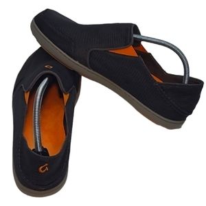 Olukai Nohea Mesh Gray Slip On Boat Shoe Lightweight Sneaker Casual Loafer NWOT